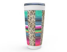 Load image into Gallery viewer, 20oz Leopard Serape  Hot or Cold Stainless Steel Travel Tumbler Mugs
