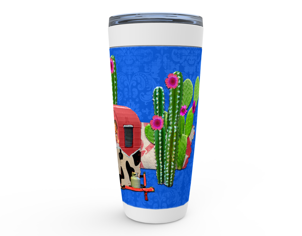 Cowgirl Roots™ Tumbler 20oz Cactus Cowgirl Stainless Steel Insulated Hot and Cold Mug