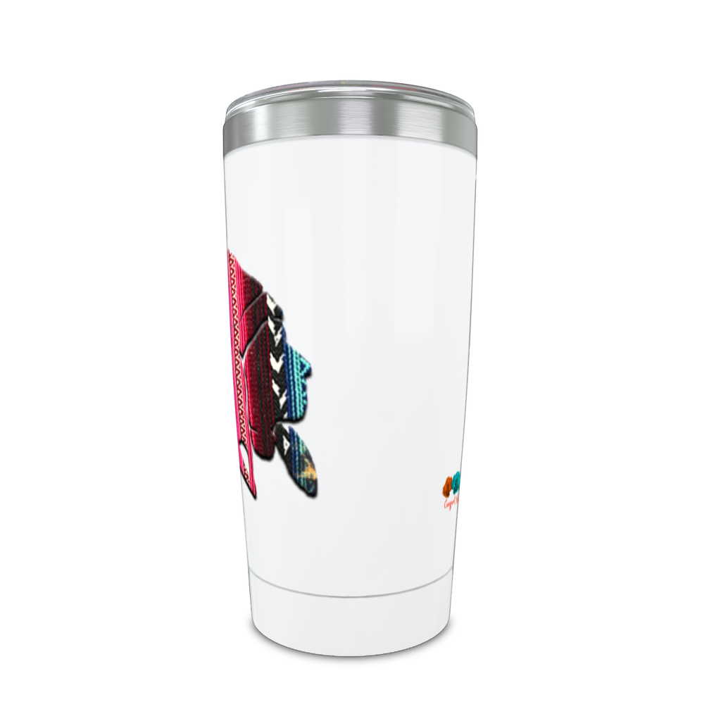 Cowgirl Roots™ Tumbler 20oz The Chief Serape, Stainless Steel Insulated Hot and Cold Mug