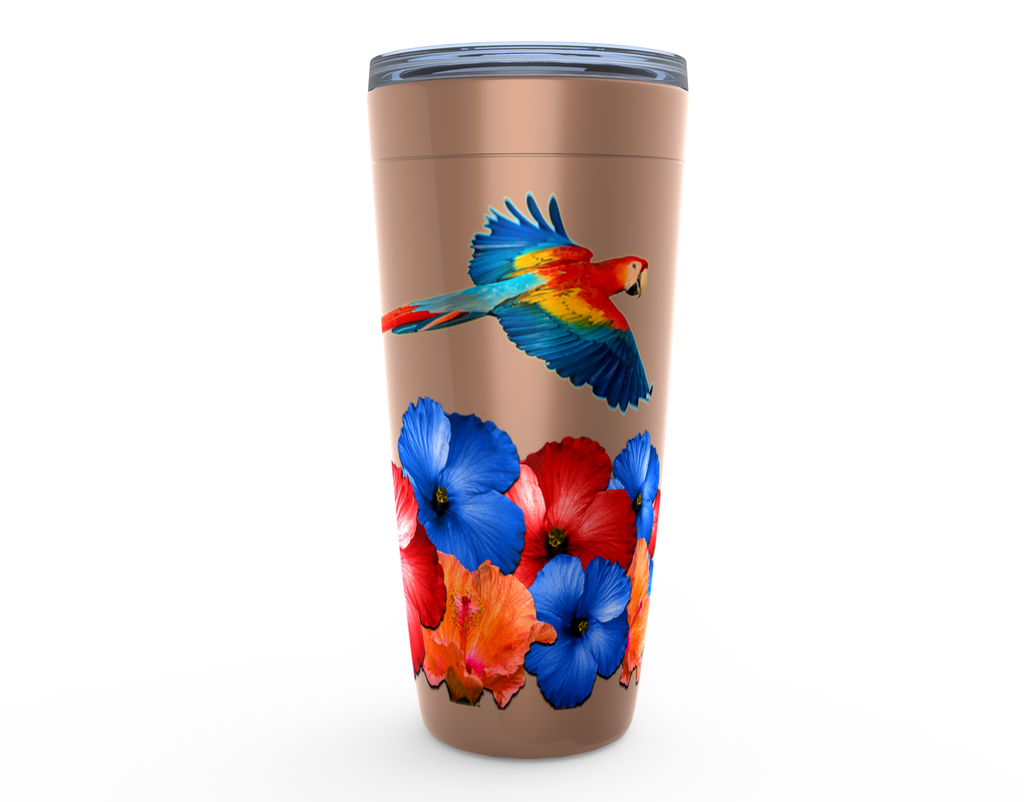 Cowgirl Roots™ Tumbler 20oz Tropic Vibes, Stainless Steel Insulated Hot and Cold Mug