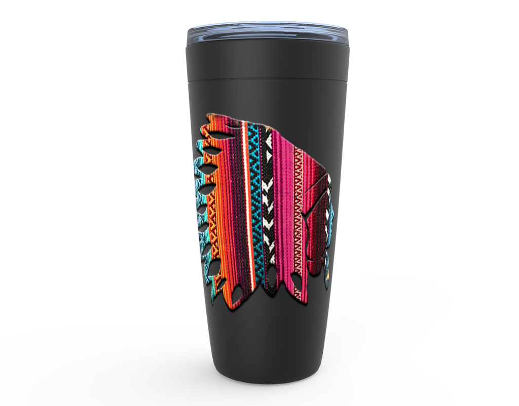 Cowgirl Roots™ Tumbler 20oz The Chief Serape, Stainless Steel Insulated Hot and Cold Mug