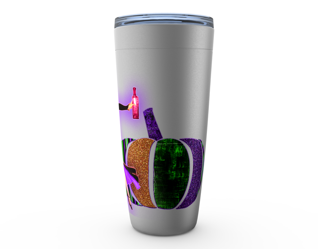 20oz Just a Little Wicked Halloween Hot or Cold Stainless Steel Travel Tumbler Mugs