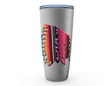 Load image into Gallery viewer, Cowgirl Roots™ Tumbler 20oz The Chief, Serape, Tribal, Stainless Steel Insulated Hot and Cold Mug
