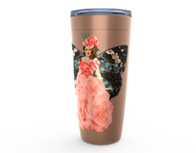 Load image into Gallery viewer, Cowgirl Roots™ Tumbler 20oz In Order to Fly Butterfly, Stainless Steel Insulated Hot and Cold Mug
