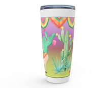 Load image into Gallery viewer, Cowgirl Roots™ Tumbler 20oz Lone Llama, Cactus, Desert, Stainless Steel Insulated Hot and Cold Mug
