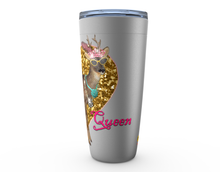 Load image into Gallery viewer, 20 oz The Buck&#39;n Queen Stainless Steel Hot or Cold Travel Tumbler Mugs with Verbiage
