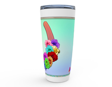 Load image into Gallery viewer, Cowgirl Roots™ Tumbler 20oz Lucky Roses, Horseshoe, Flower, Western, Stainless Steel Insulated Hot and Cold Mug

