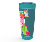 Load image into Gallery viewer, Cowgirl Roots™ Tumbler 20oz Llama, Love, Cactus, Flower, Heart, Stainless Steel Insulated Hot and Cold Mug
