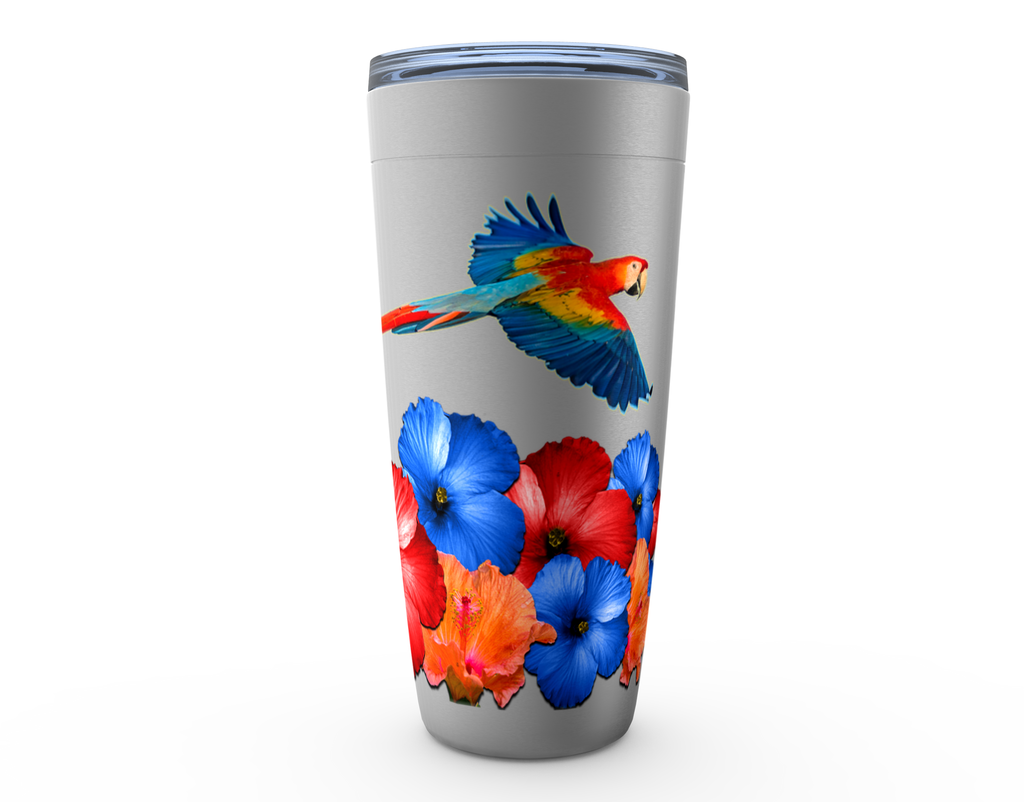 Cowgirl Roots™ Tumbler 20oz Tropic Vibes, Stainless Steel Insulated Hot and Cold Mug